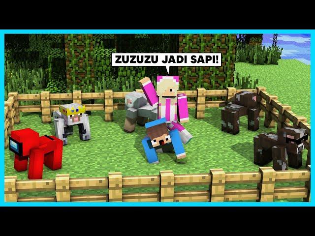 MIPAN & ZUZUZU Membuat Kandang Sapi & Domba Di Dunia Minecraft! PETERNAKAN - Minecraft Suvival #3