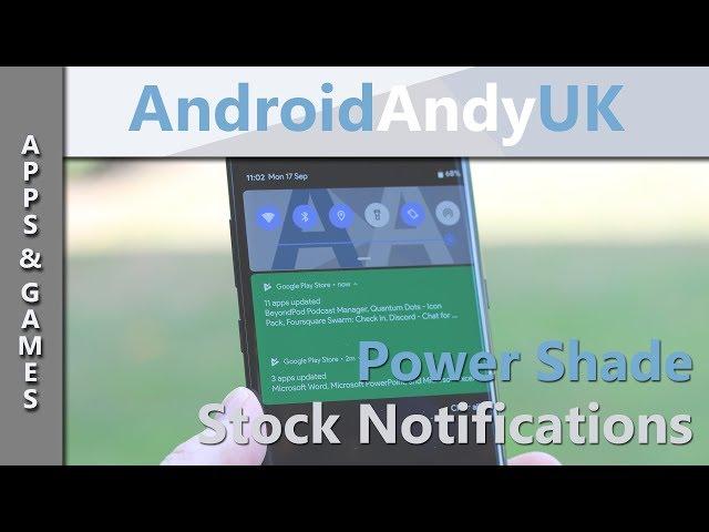 Get A Stock Notification Bar with Power Shade for Android [ No Root ]