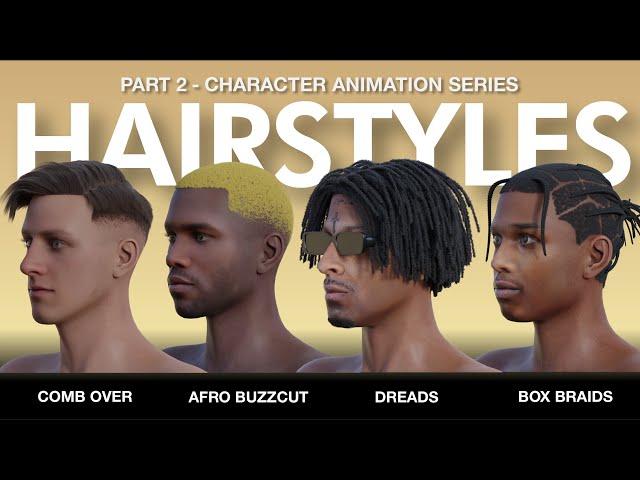 Creating Hairstyles for 3D Characters in Blender (Part 2 - Character Animation Series)