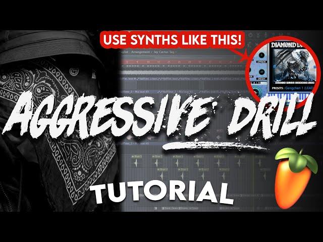 EASY GUIDE TO MAKING DARK AGGRESSIVE UK DRILL BEATS (UK Drill Tutorial - FL Studio)