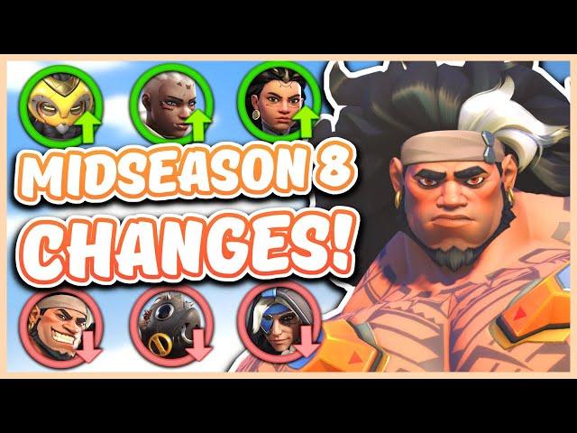 Overwatch 2 MID SEASON 8 PATCH (Huge Mauga Nerf!)