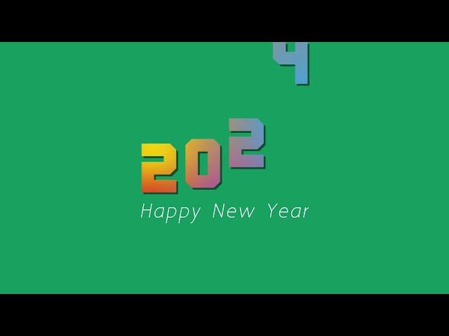 happy new year 2024 | happy new year green screen | new year 2024