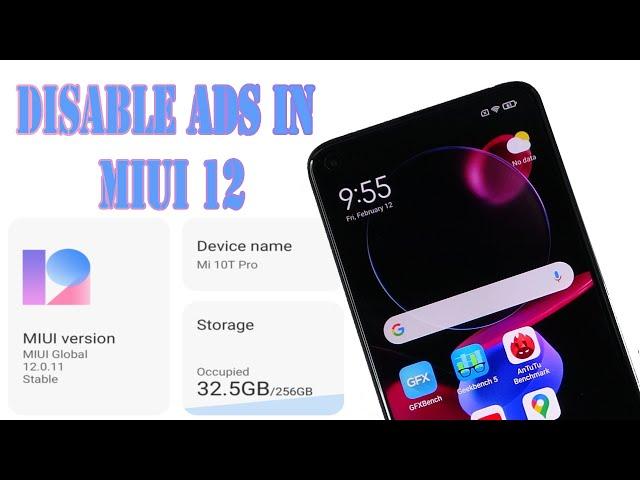 How to disable ads in MiUI 12 on Xiaomi phone