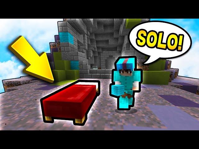 MY FIRST SOLO BED WARS GAME! (Minecraft Bed Wars)