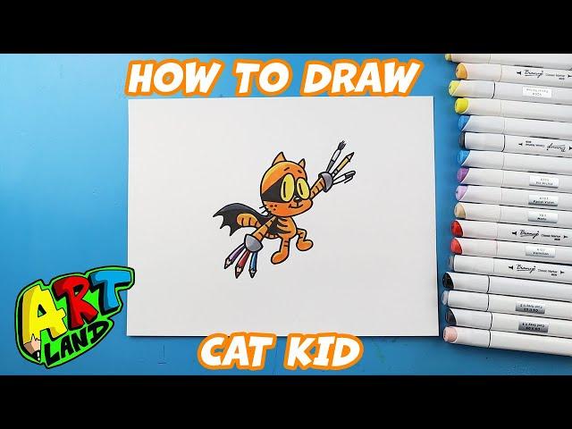 How to Draw Cat Kid from Dogman