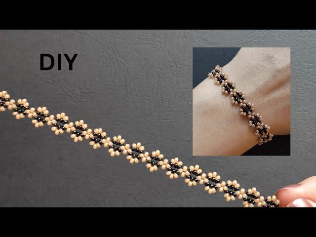 DIY How to Make Seed Beaded Bracelet, Easy Beading Tutorial