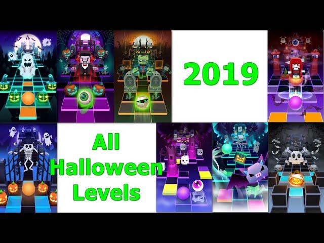 Rolling Sky - All Halloween Levels 2019 - Halloween Collection - Perfect Way And Easy Way