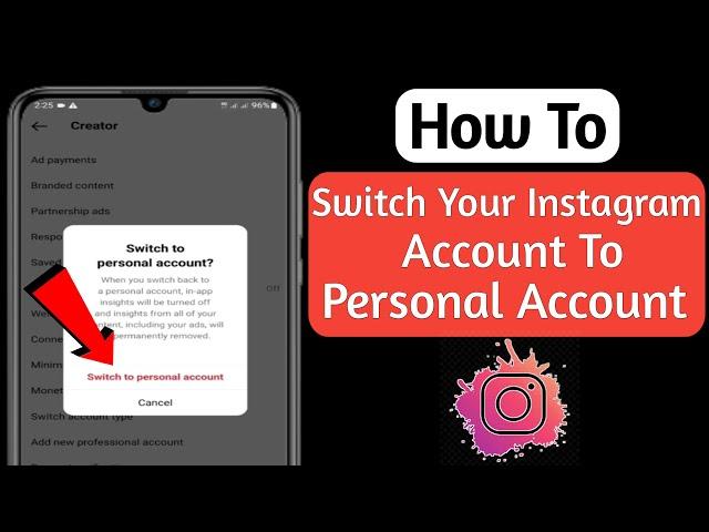 How To Switch Back To Personal Account On Instagram (2023) | New Update