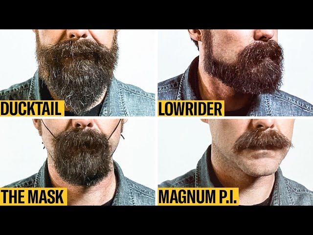 8 Facial Hair Styles on One Face, From Full Beard to Clean Shaven | GQ