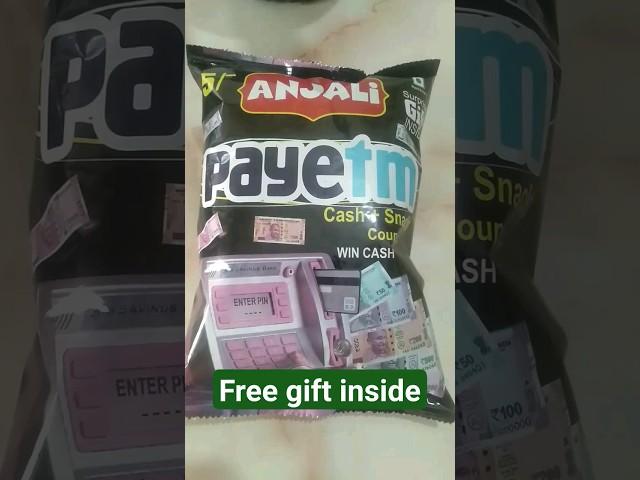 Unboxing payetm chips !#gift #coupon #cash #unboxing #chips#shorts