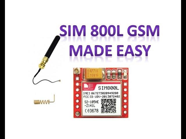 SIM800L GSM Made easy -AT commands Dial & SMS