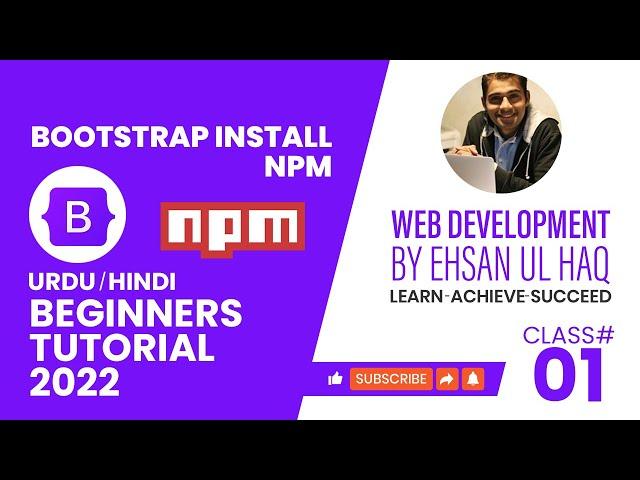 How to Install Bootstrap 5 with NPM in Urdu and Hindi | NPM | bootstrap 2022 | Learn NPM