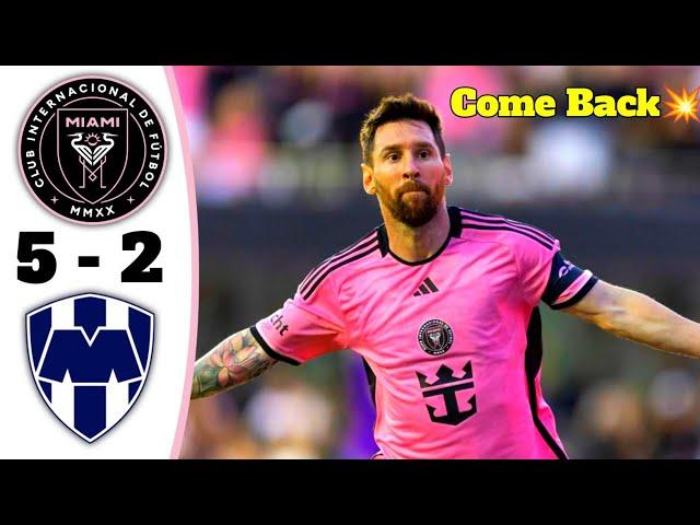 Inter Miami FC vs Monterrey |5-1 Highlights& All Goals 2024 HDMessi Magical Goals and come back 