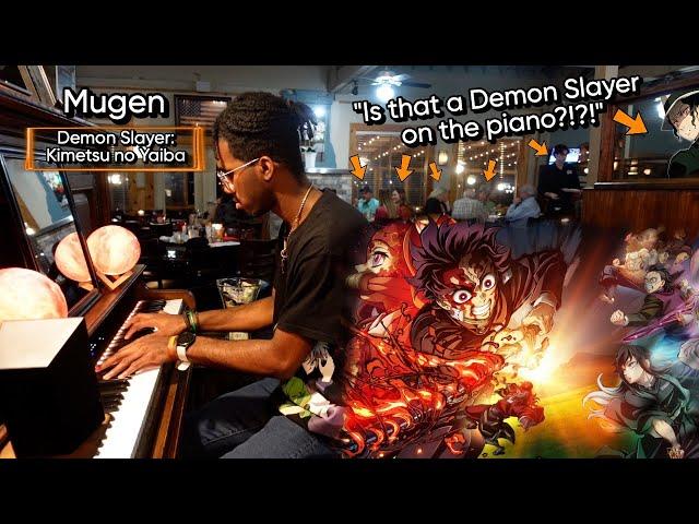 I Played "Mugen" from Demon Slayer: Kimetsu no Yaiba Season 4 OP on Piano in Public