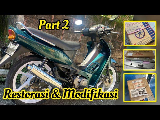 RESTORASI & MODIFIKASI MINIMALIS || SHOGUN KEBO 110 TAHUN 1997 || PART 2