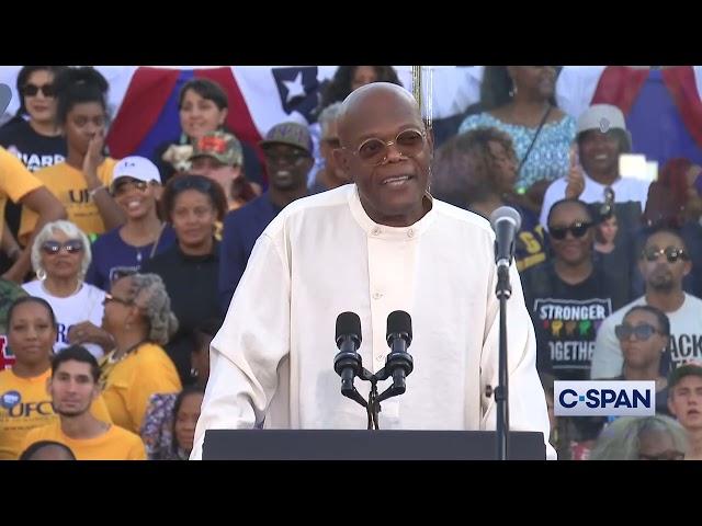 Samuel Jackson addresses Atlanta Georgia rally with Kamala Harris and Barack Obama FULL REMARKS