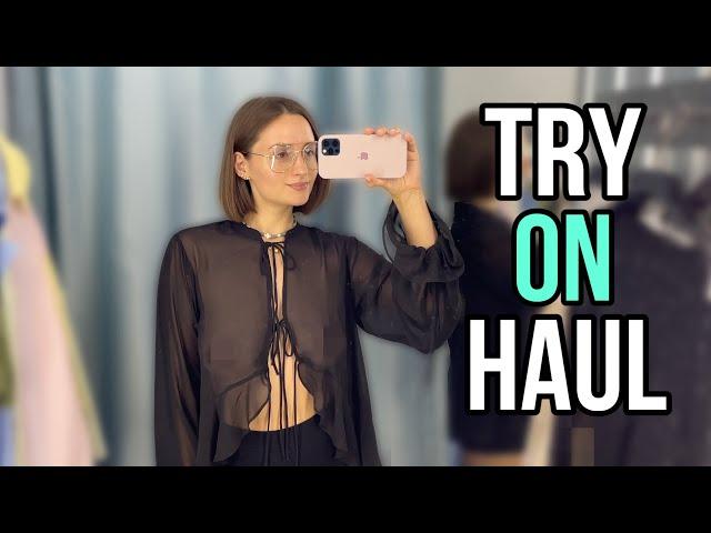[4K] Transparent Try on Haul | See-Through Fabric & No Bra Trend NEW