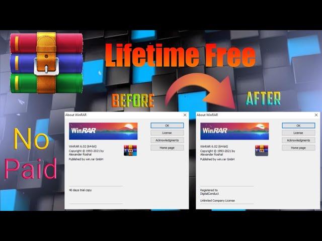 || How To Use WinRAR Lifetime Free |||| Activation Key Of WinRAR || Free Free Free Download