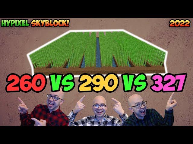 Sugarcane Farm SPEED TEST - Best Speed to Farm Sugarcane - Hypixel Skyblock