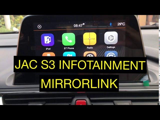 JAC S3 INFOTAINMENT SYSTEM | MIRROR LINK | Tagalog