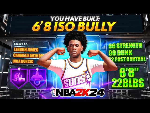 THIS 6'8 HOF BULLDOZER SMALL FORWARD BUILD HAS CRACKED NBA 2K24