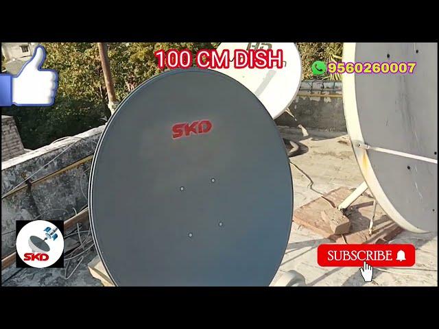 100 cm dish good working ku band and cband satellite chota size bada dhamaal! goodnight single ku c