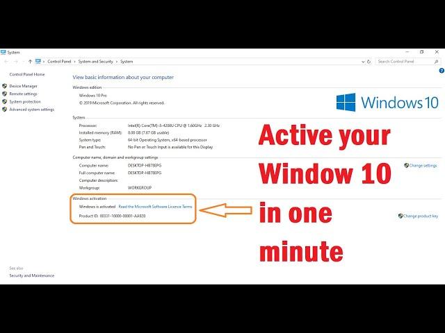 How to Activate windows 10 free with out any software. One minute to Activate