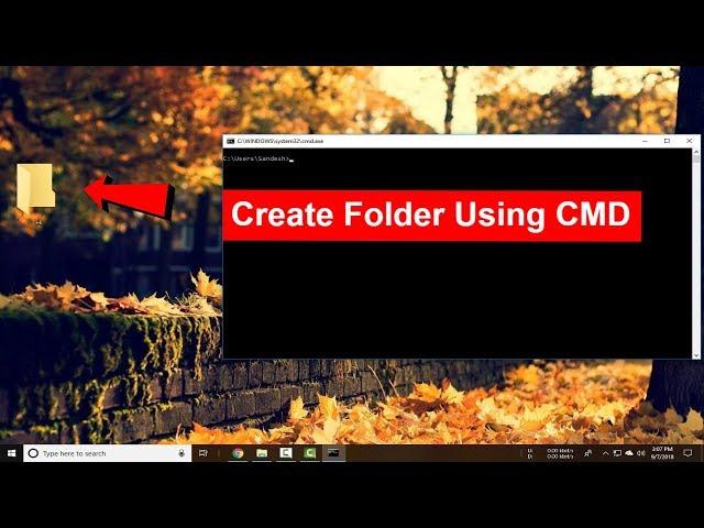 How to Create and delete folder using cmd/command prompt