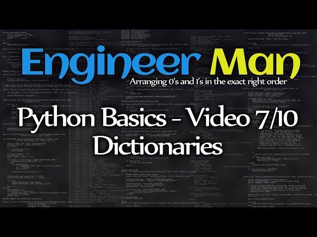 Dictionaries - Python Basics 7/10