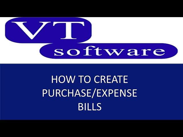 purchase bills in Vt transaction | vt software uk | vt software tutorial | vt transaction tutorial