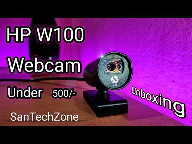 HP W100 Webcam Unboxing || Best Budget Webcam Under 500/- || SanTechZone ||