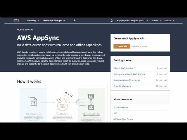 Creating Your First AWS AppSync GraphQL API