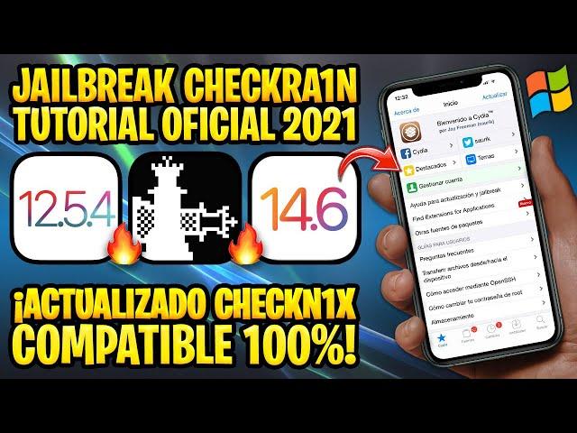 TUTORIAL CHECKRA1N WINDOWS  JAILBREAK iOS 14.6 and 12.5.3 OFFICIAL (Checkn1x)