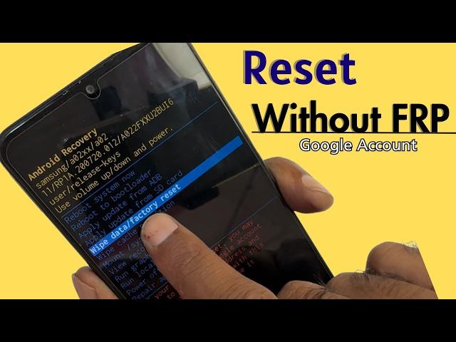 How To Factory Reset Android Phone Without Google Account 2024| Factory Reset