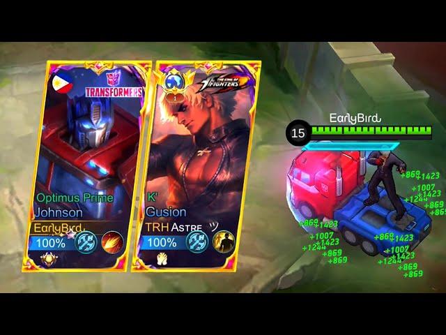 I MET FORMER TOP 1 GLOBAL GUSION!?  | EARLYBIRD’S  FLAMESHOT ACCURACY! ~ Mobile Legends: Bang Bang