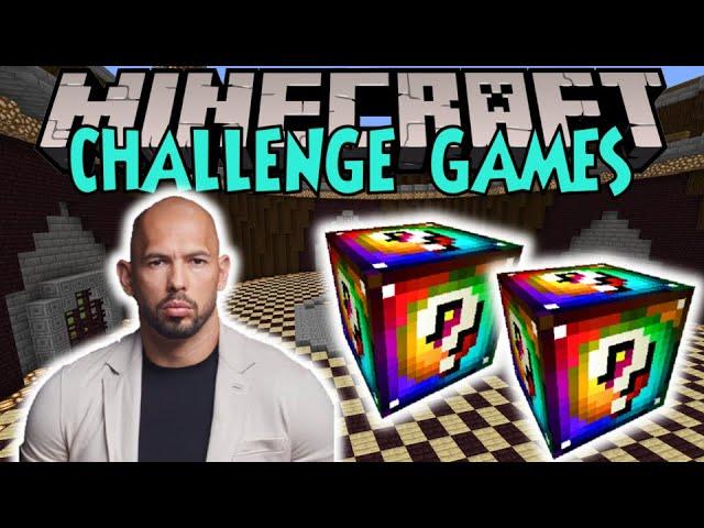 Minecraft: ANDREW TATE CHALLENGE GAMES - Lucky Block Mod - Modded Mini-Game