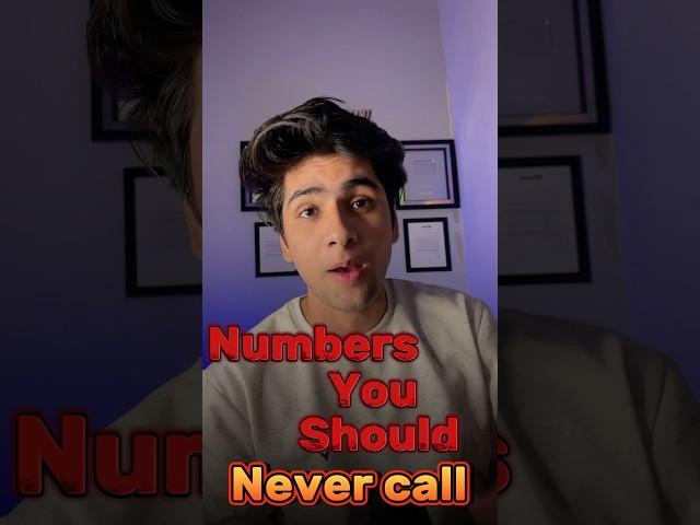 Phone numbers you should never call