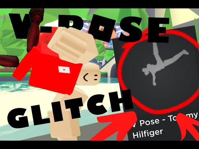 Doing the V-Pose Glitch in popular Roblox games!