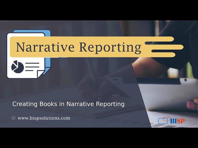 Oracle Narrative Report Books | Creating Books in Narrative Reporting |  Narrative Reporting Books