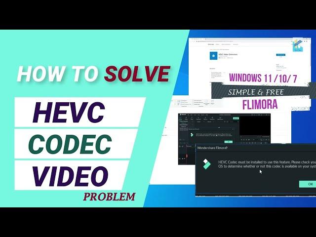 Hevc Video Extension Problem Solved | Premiere Pro | Filmora | Free Converter Win 11 / 10 | 2023