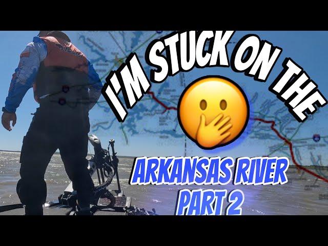 Oh no! I’m STUCK on the Arkansas River Pt. 2 #fishing #bassfishing