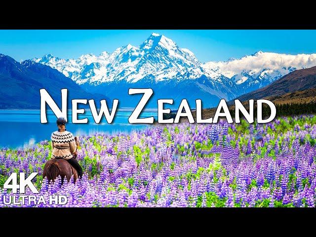 New Zealand 4K UHD - Scenic Relaxation Film with Calming Music - 4K Video Ultra HD