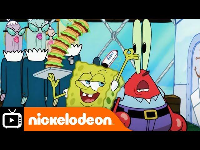 SpongeBob SquarePants |  I Love Krabby Patties Song | Nickelodeon UK