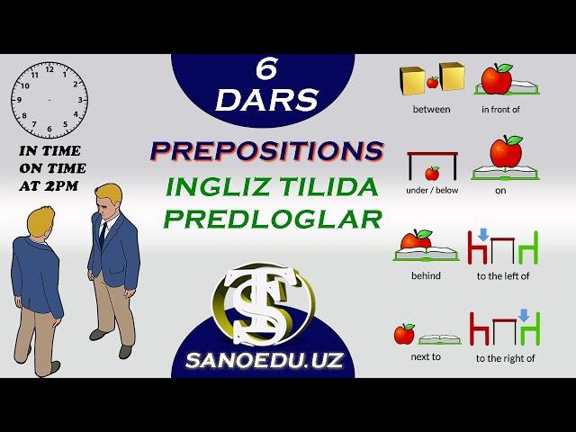 Preposition | Ingliz tilida predlog