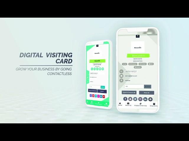 Digital visiting Card || Bizzcard.io || Mini-Website