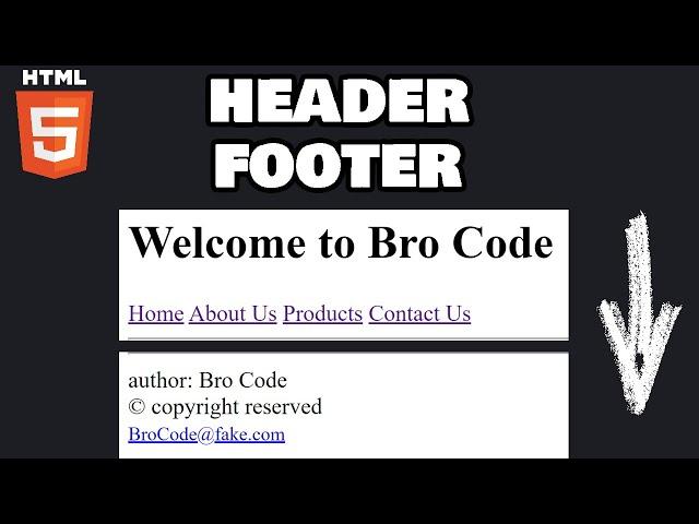 Learn HTML headers & footers in 5 minutes! 