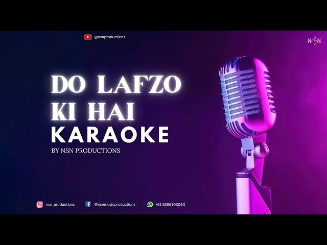 Do Lafzon Ki Hai Dil Ki Kahani | Unplugged Karaoke | Lyrics | Old Hit Song