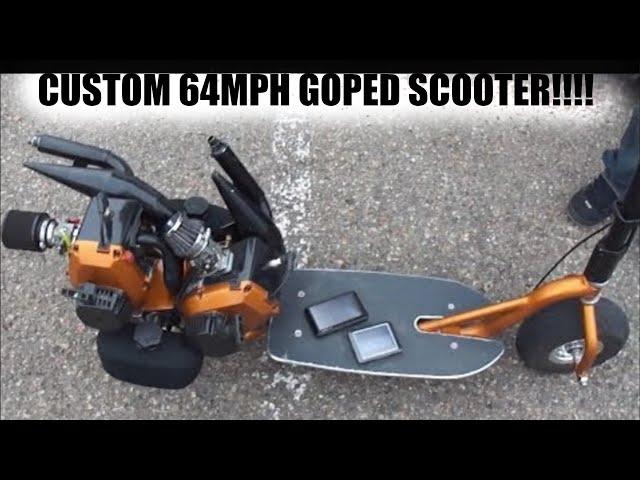 64MPH TOP SPEED! Go-Ped Stand Up Scooter!!! "2 MOTORS"