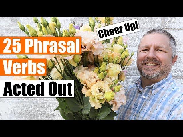 A Fun Way to Learn 25 English Phrasal Verbs! Acted Out! With Examples!