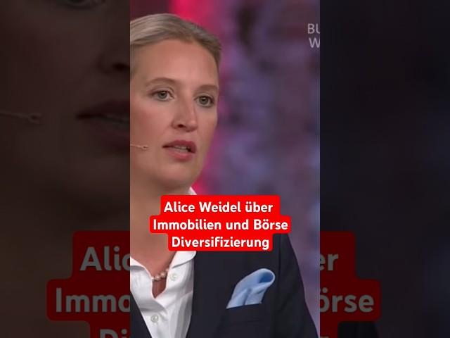 Alice Weidel über Immobilien und Börse / Diversifizierung #shorts #immobilien #aktien